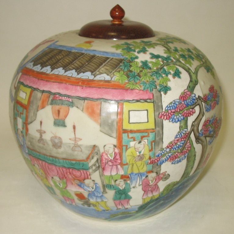 Famille Rose Jar