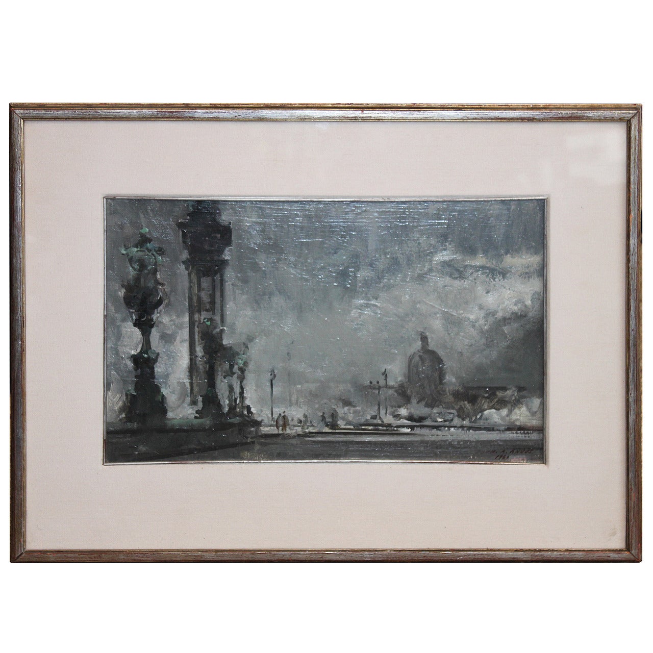 John A. Annus Original Painting, "Paris", 1960 For Sale