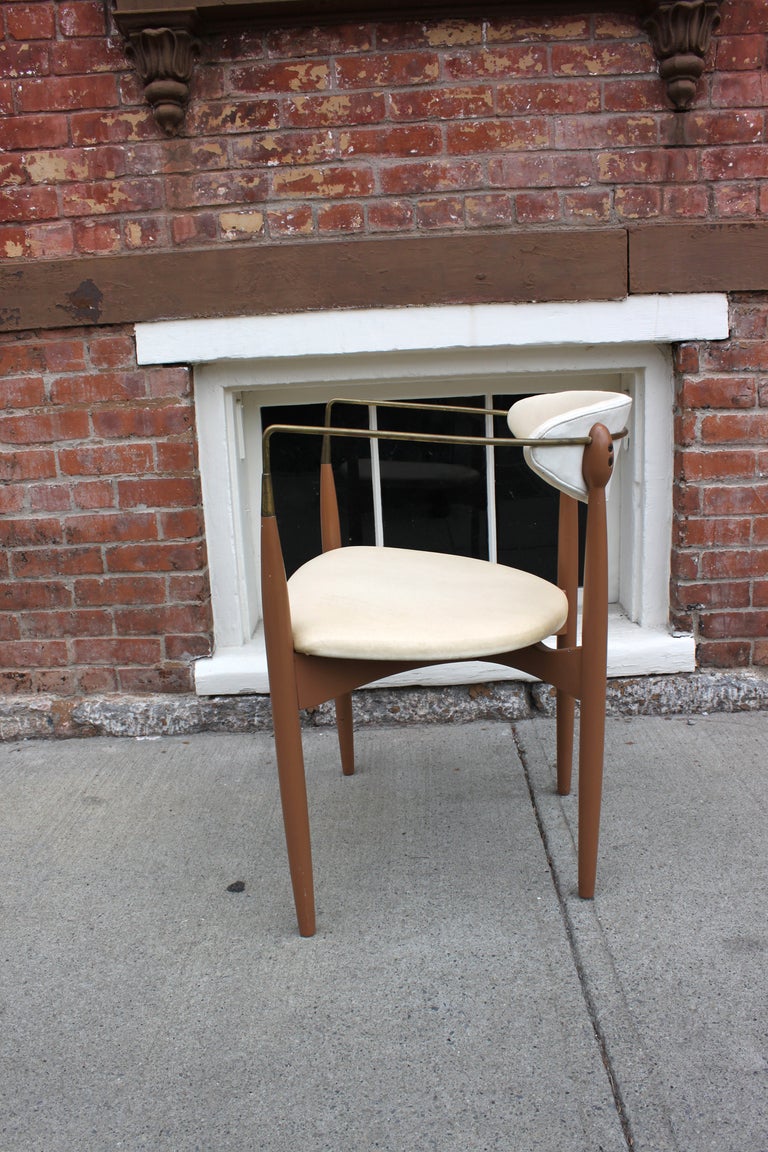 Drumstick Chair by Ib Kofod Larsen In Good Condition In Hudson, NY