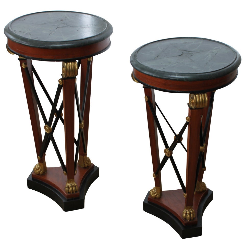 Vintage Decorator Neoclassical Stands For Sale