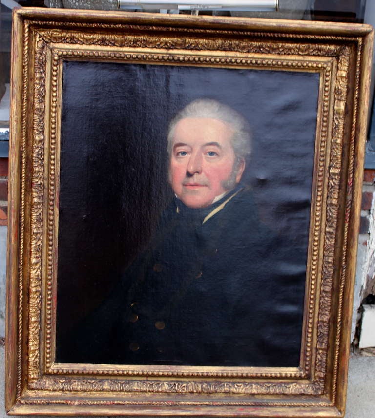 Beautifully painted portrait from the early 19th century with original frame.