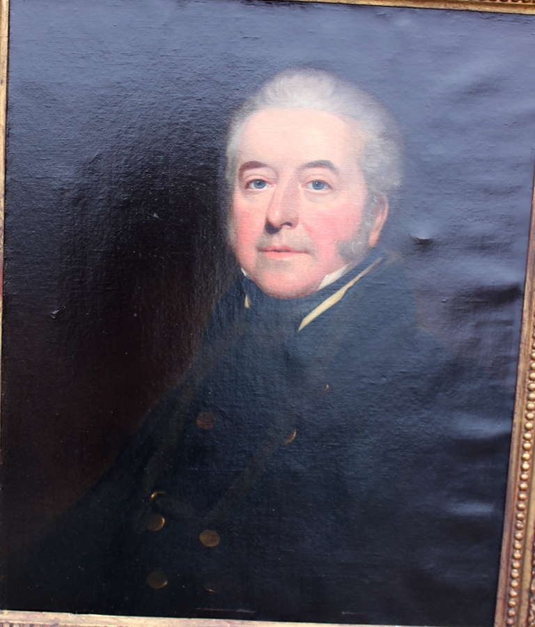 Early 1800s Gentleman Portrait In Good Condition In Hudson, NY