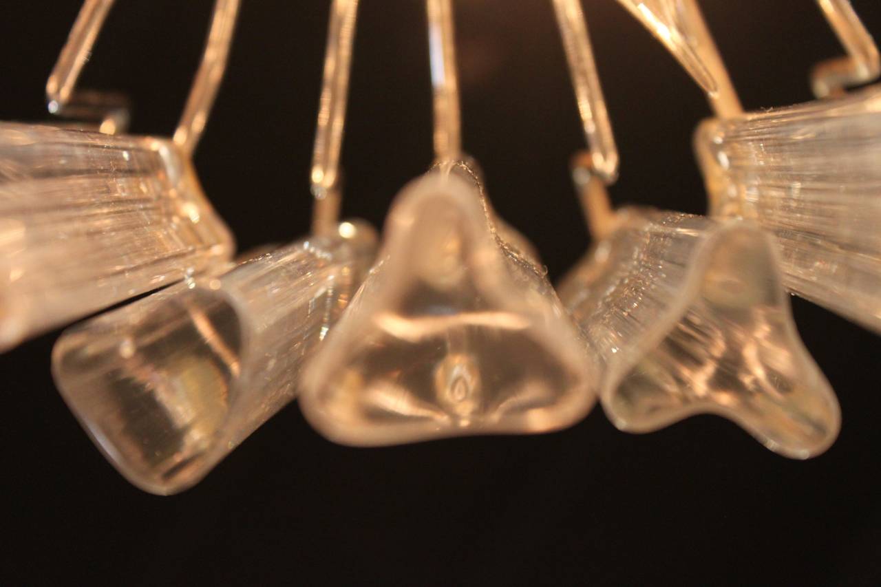 Late 20th Century Venini Crystal Chandelier