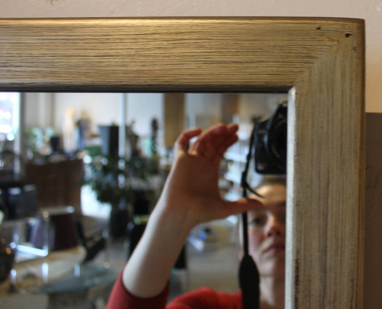 Mid-20th Century James Mont Asian Minimalist Mirror For Sale