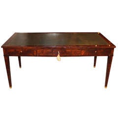 Imposing French Empire Bureau Plat Desk