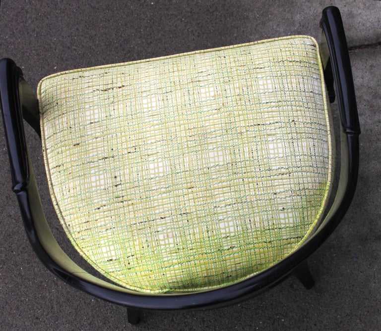 Pair of Mid Century Spoon Back Armchairs 1