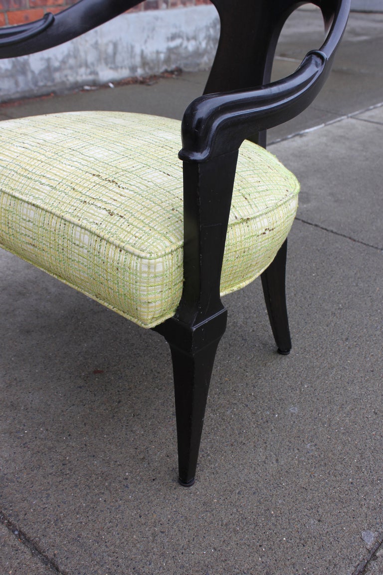 Pair of Mid Century Spoon Back Armchairs 3