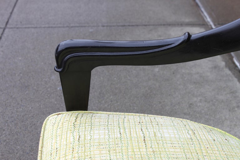 Pair of Mid Century Spoon Back Armchairs 2