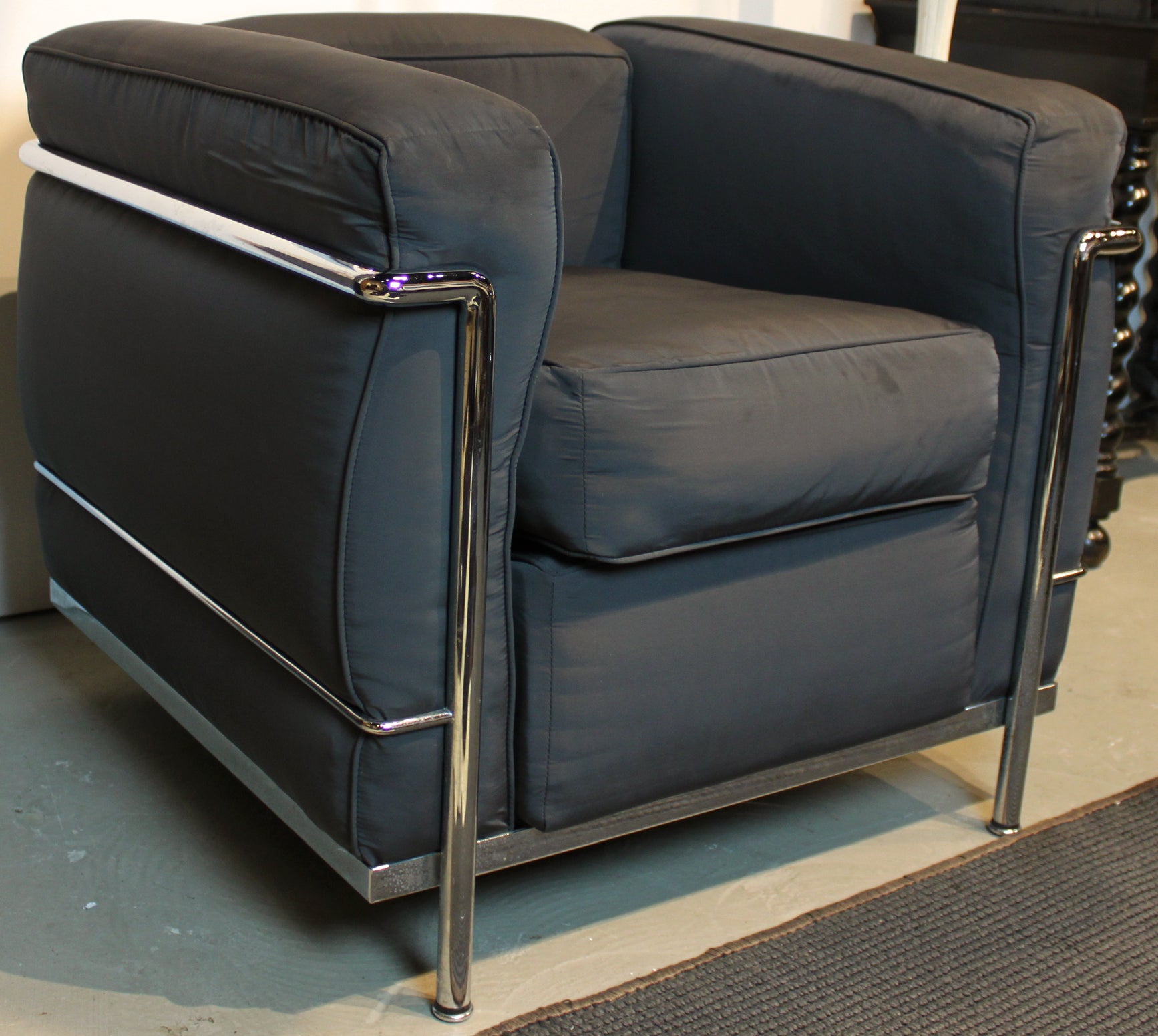 Pair of Le Corbusier LC2 Cube Chairs