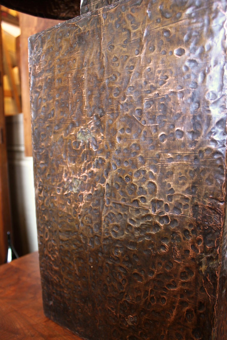 Mid-20th Century Oversized Copper Table Lamp For Sale