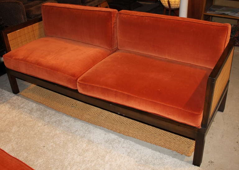 Pair Mid-Century Baker Sofas Edward Wormley