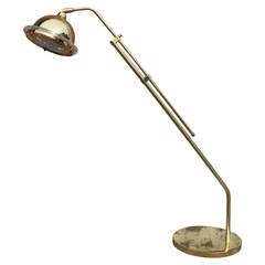 Brass and Lucite Floor Lamp