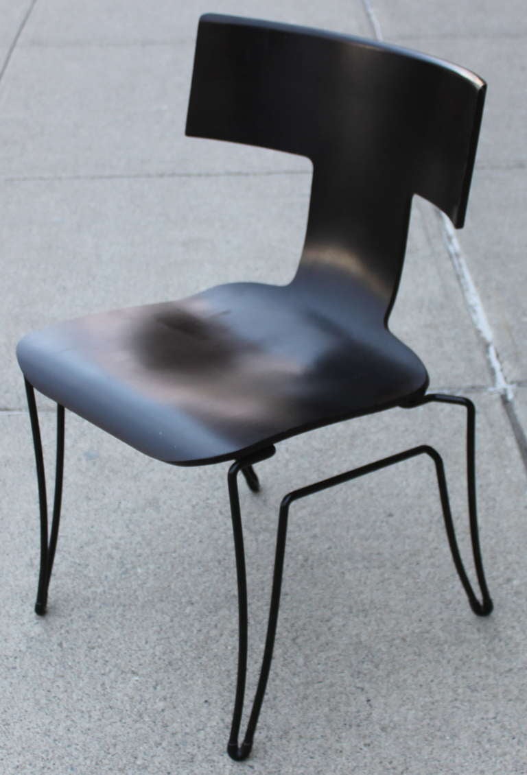 Set of 6 Vintage Klismos Chairs - Hutton for Donghia In Excellent Condition In Hudson, NY