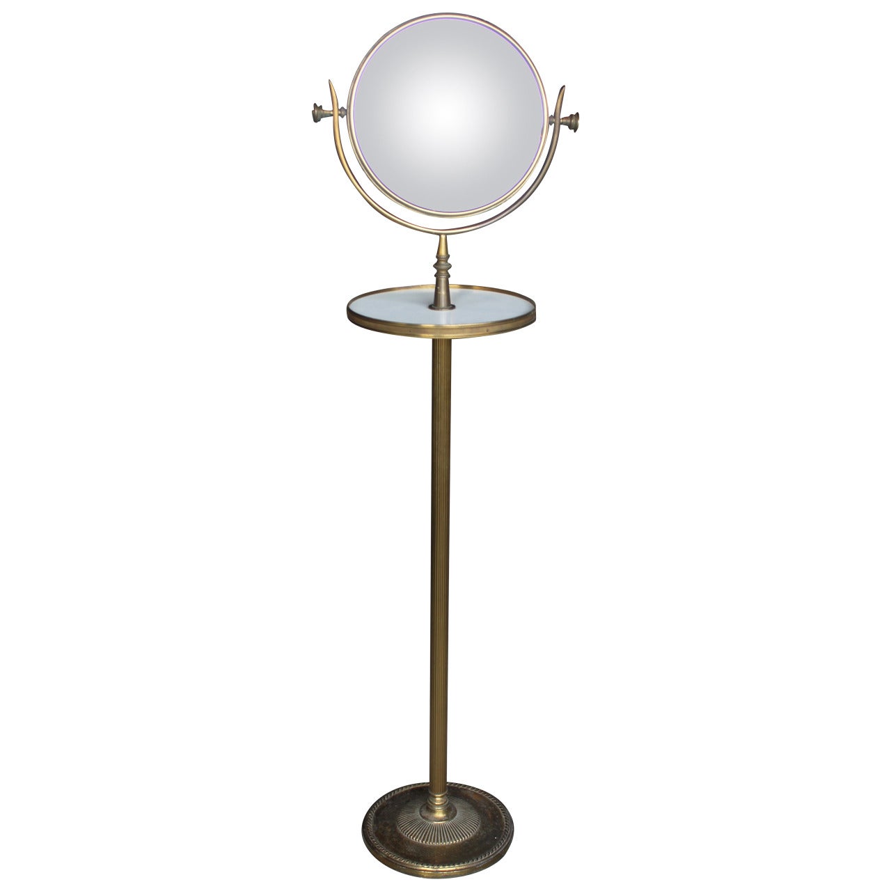 Brass Vanity Mirror Stand For Sale