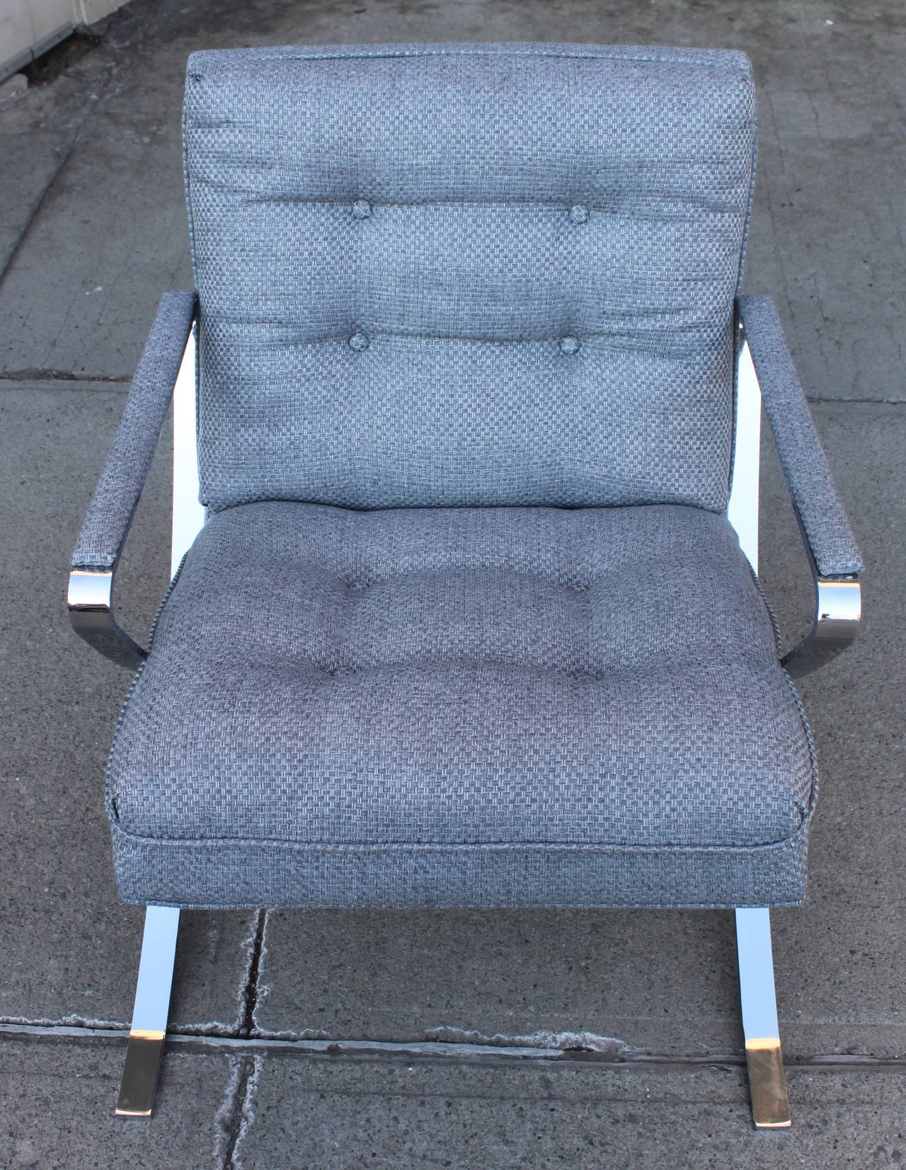 Vintage Chrome Lounge Chairs For Sale at 1stdibs