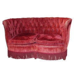 American Tufted Love Seat