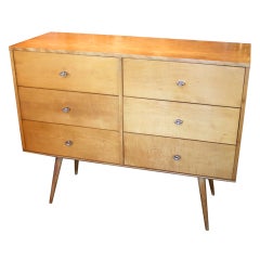 Paul McCobb Planner Group 6 Drawer Chest on Bench