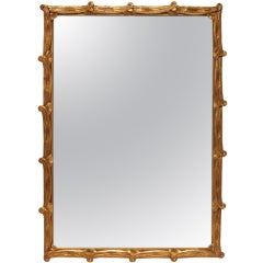 Mid-Century Faux Swag Mirror