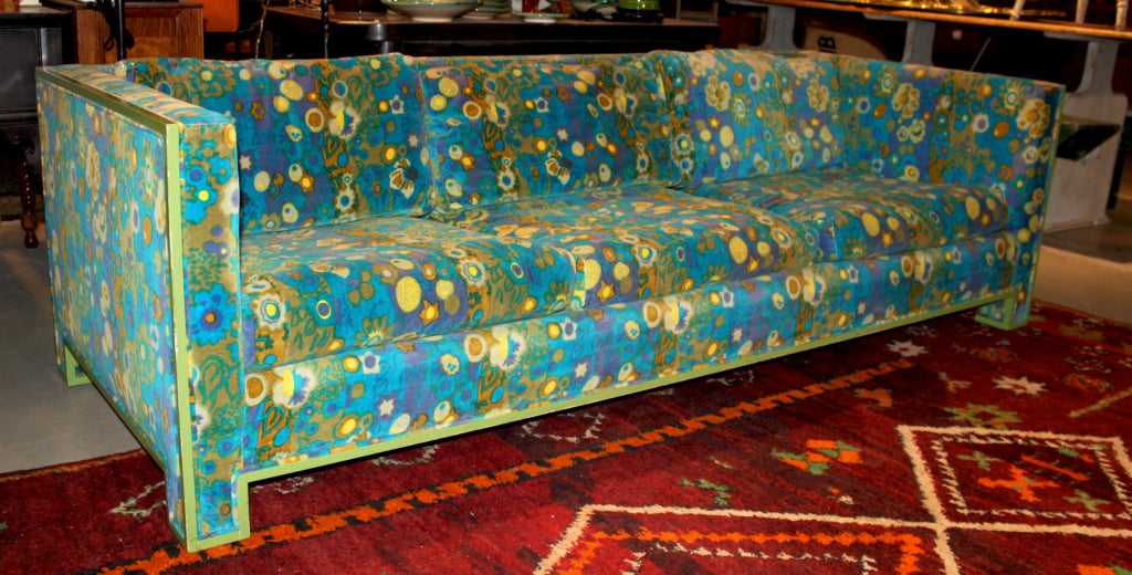 American 1950's Sofa in Jack Larsen Fabric
