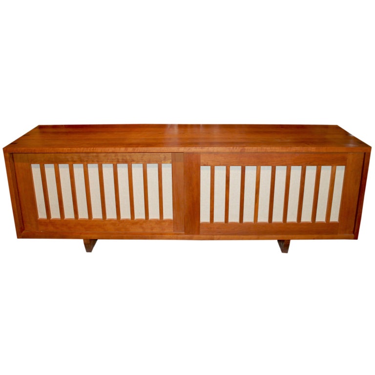 Japanese-Inspired Credenza For Sale
