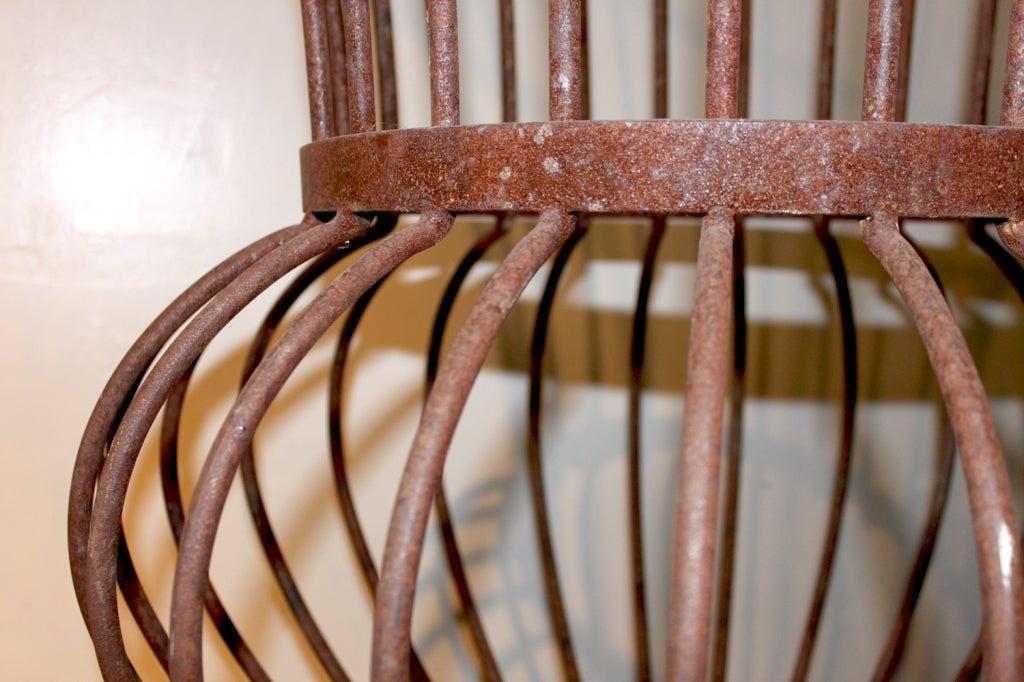 American Large-Scale Iron Topiary Urn Frame