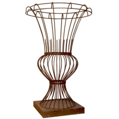 Large-Scale Iron Topiary Urn Frame