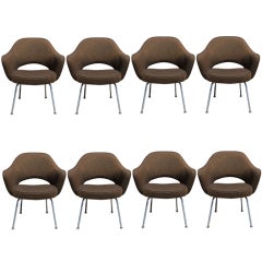 Set of Eight Saarinen for Knoll Executive Armchairs
