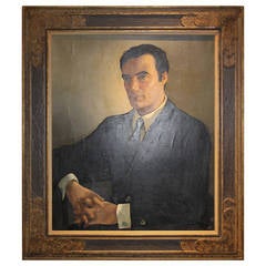 Portrait Painting of an English Gentleman by Anna Zinkeisen