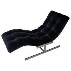 Milo Baughman Floating Wave Chaise Lounge