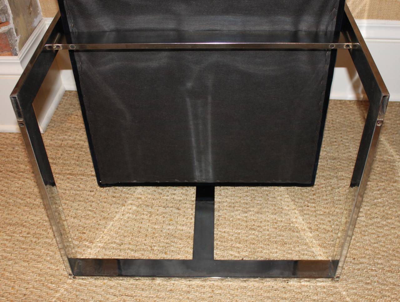 Late 20th Century Milo Baughman Chrome Cube Chairs