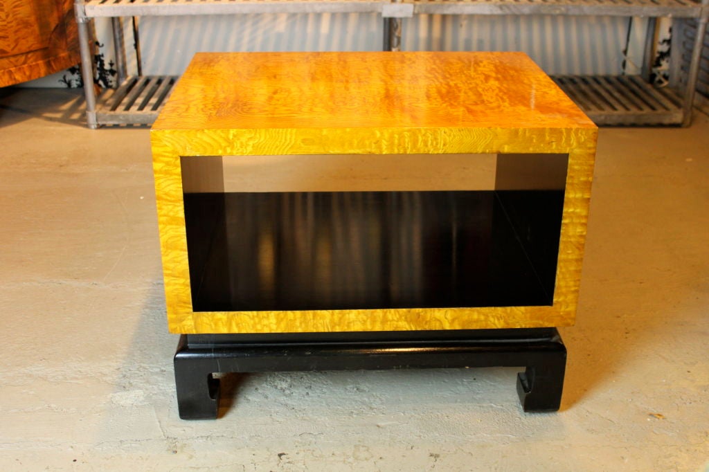 Mid Century cube form end table