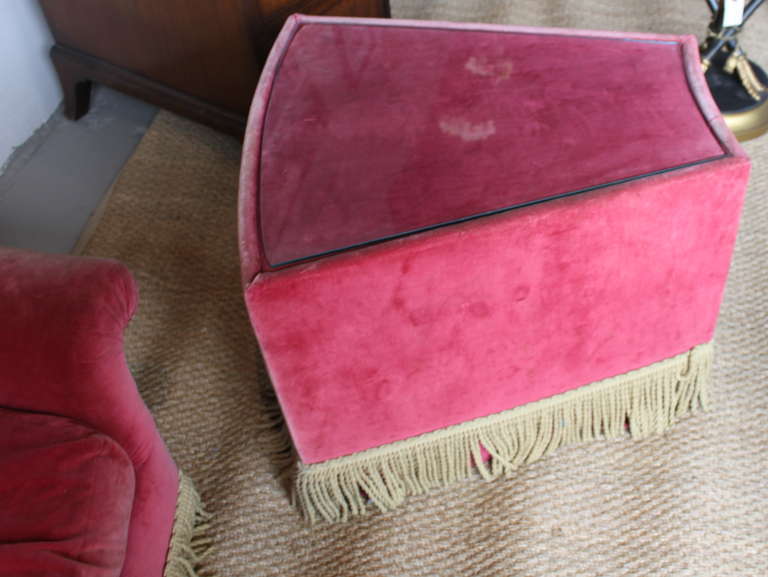 Wood Curved French Decorator Sofa Settee End Table