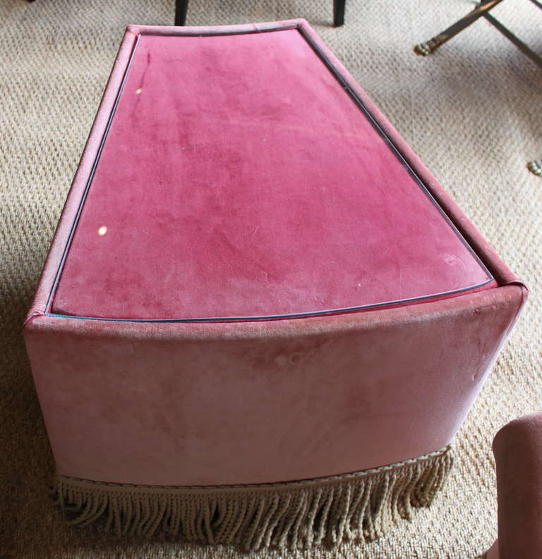 Curved French Decorator Sofa Settee End Table 1