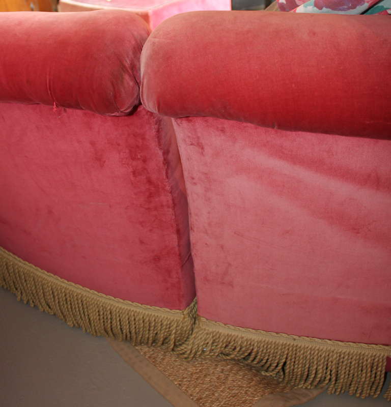 Curved French Decorator Sofa Settee End Table 4