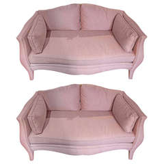 Pair of Custom Vintage Settees by Henredon