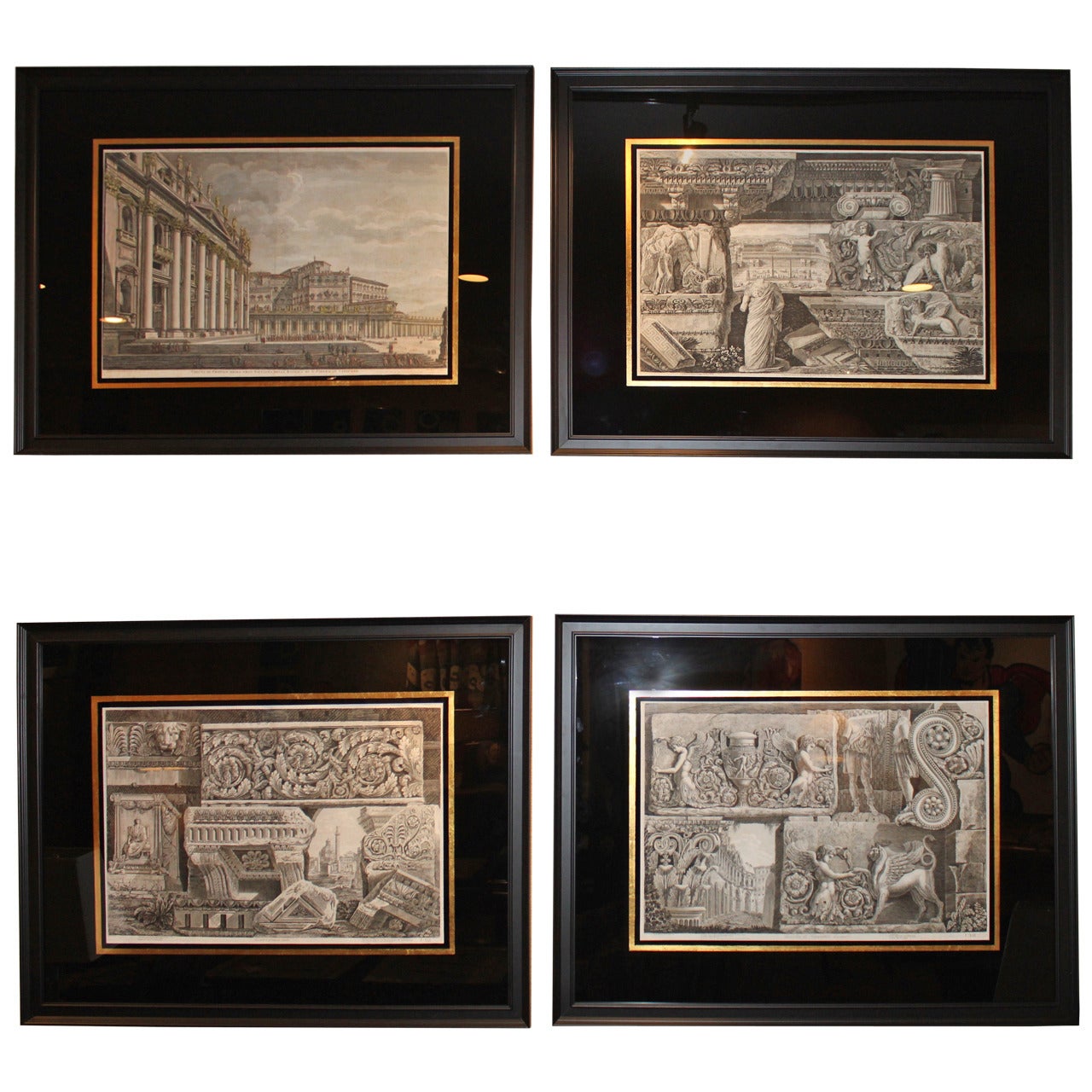 Set of 4 Piranesi Prints For Sale
