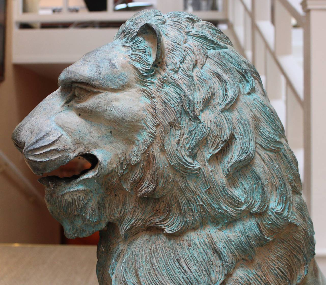 Early 20th Century Vintage Bronze Lions