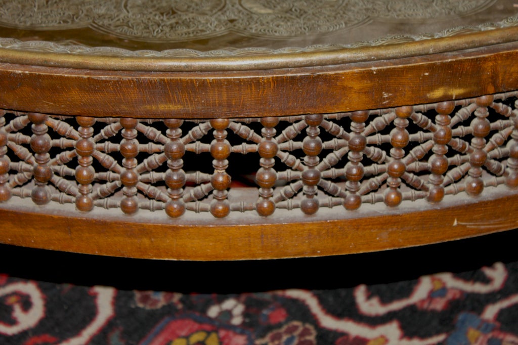 Wood Extra Large Vintage Moroccan Tray Table