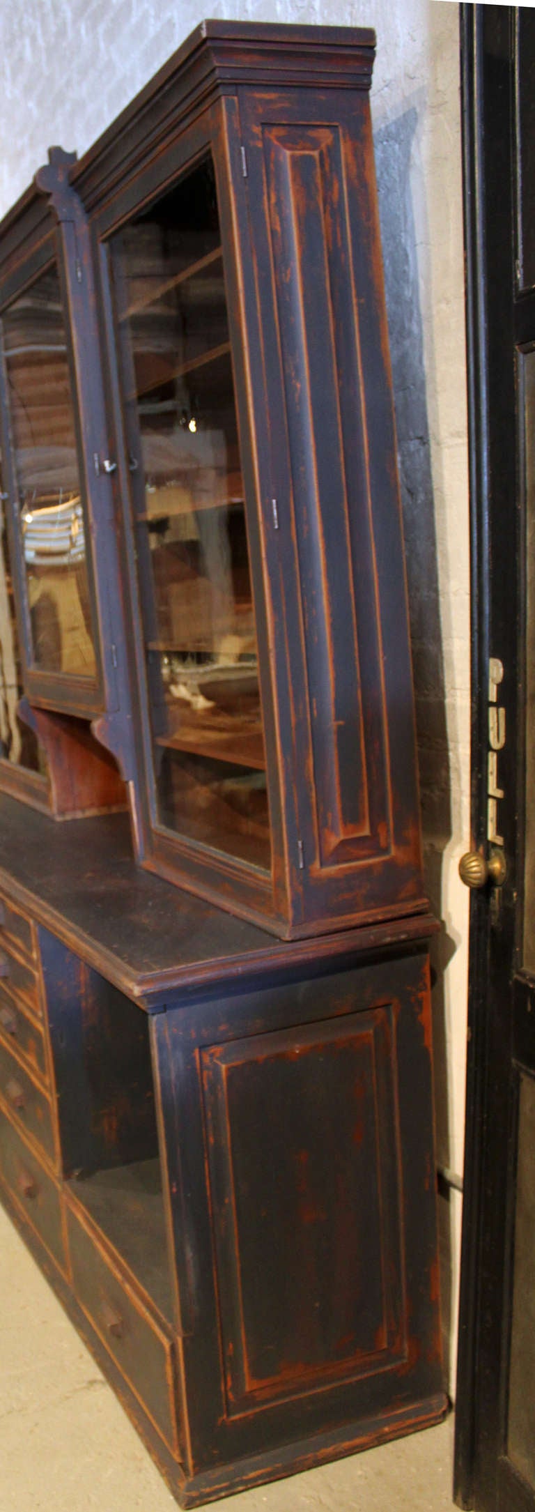 20th Century Fabulous Vermont Mercantile Cupboard