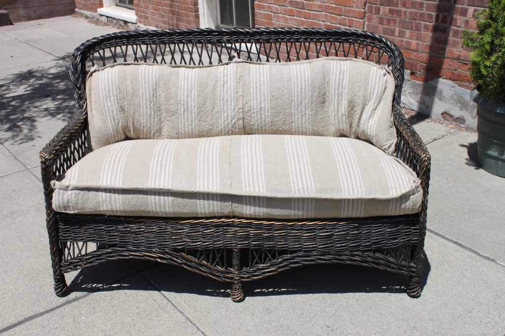 Vintage Wicker Sofa