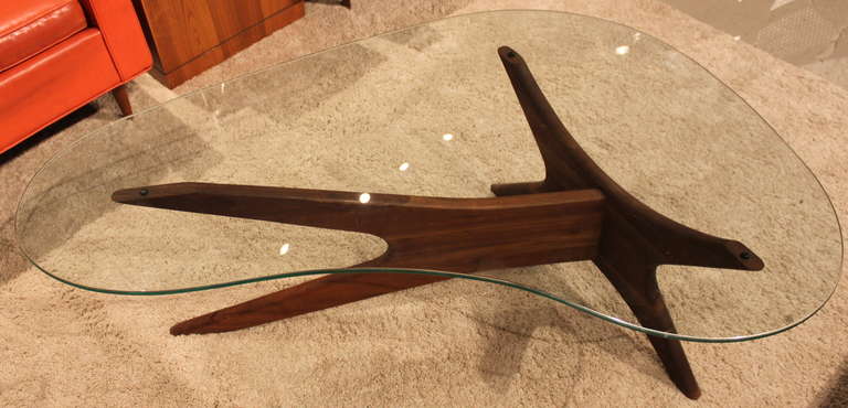Classic coffee table designed by Adrian Pearsall.
