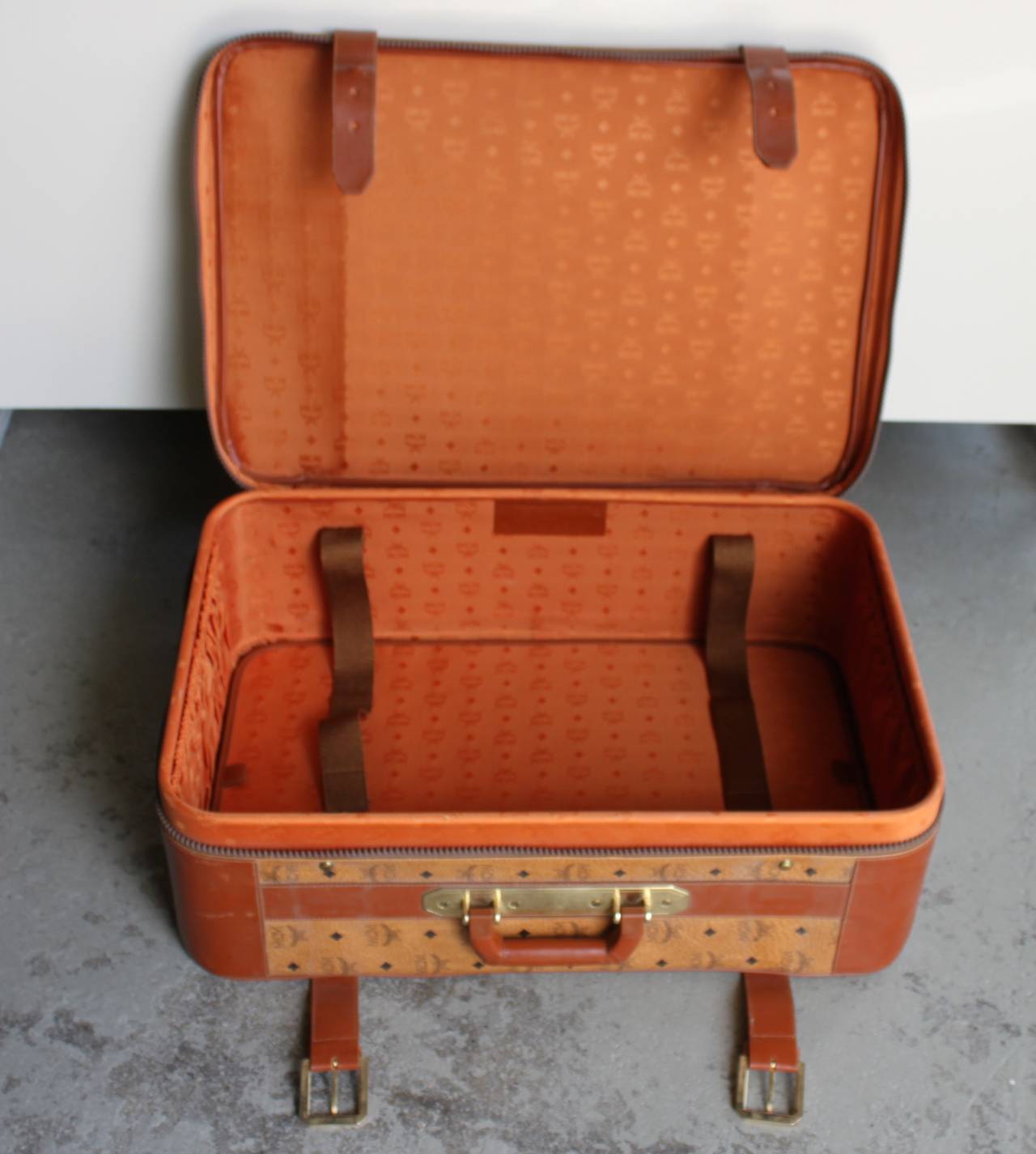 MCM Travel Suitcase, Luggage In Excellent Condition In Hudson, NY