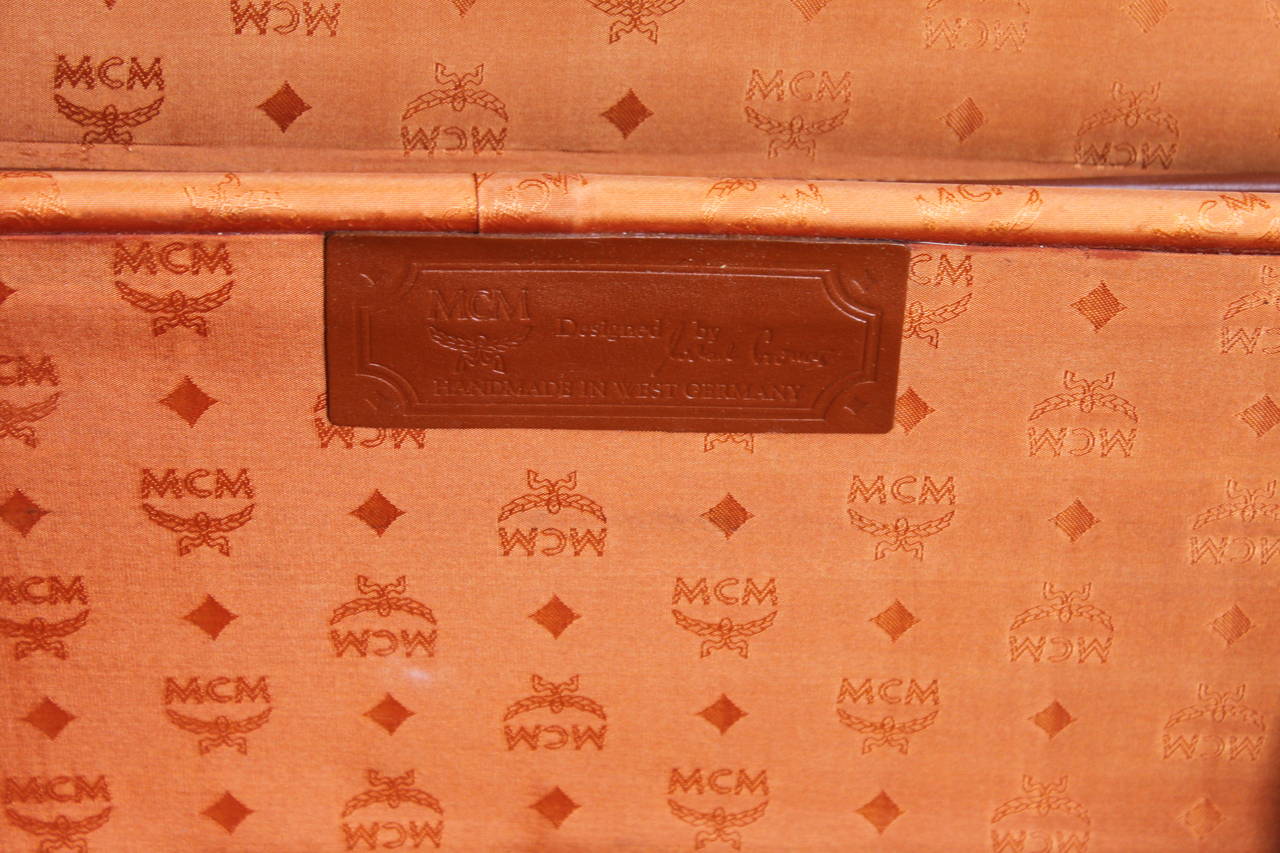 Leather MCM Travel Suitcase, Luggage