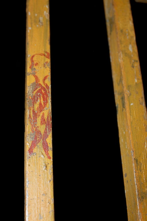 Folk-Painted Stairs and Gate For Sale 1