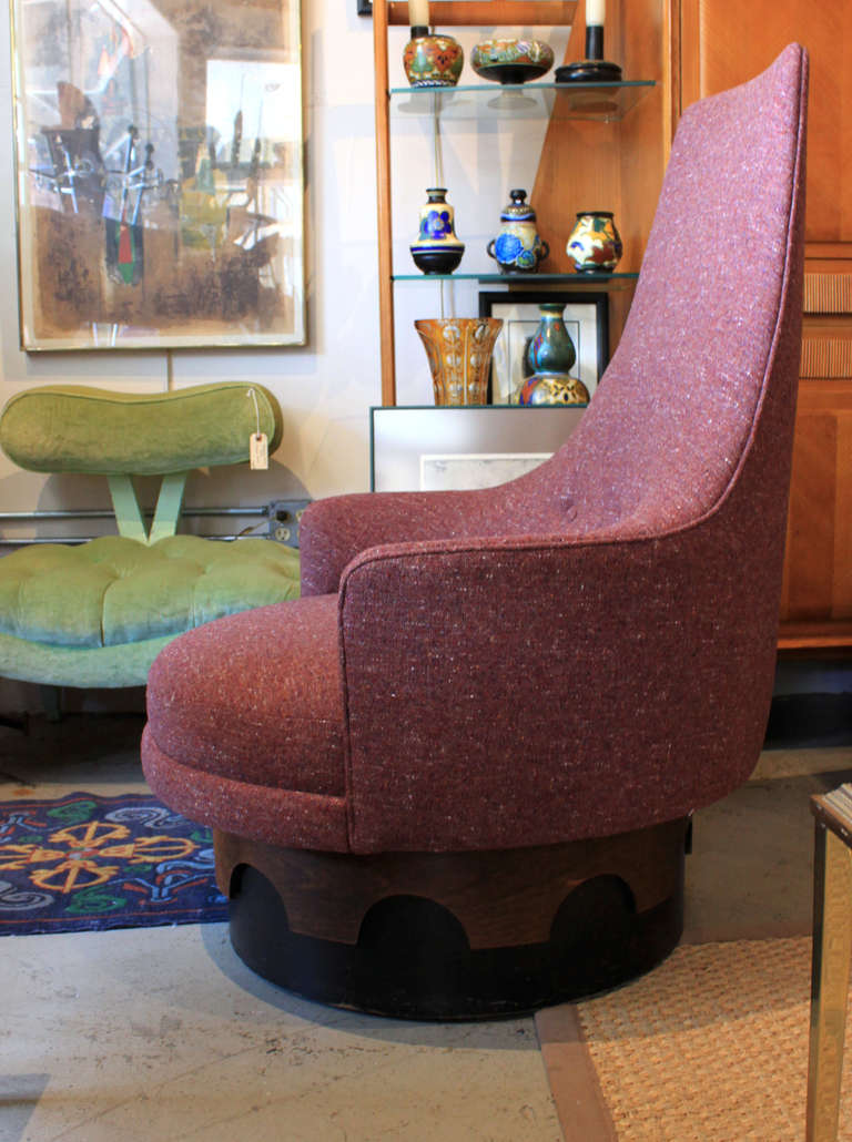 American Adrian Pearsall Swivel Chair For Sale