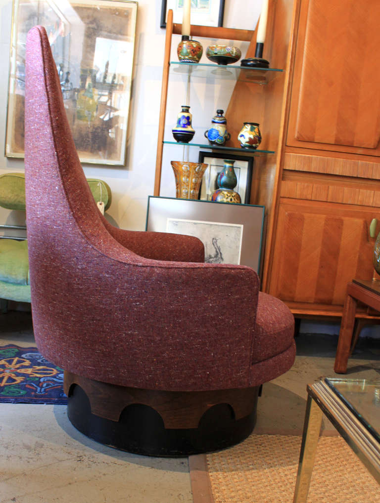 Mid-20th Century Adrian Pearsall Swivel Chair For Sale