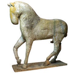 Exquisite Papier Mache Horse Statue