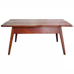 Antique Country Painted Low Table