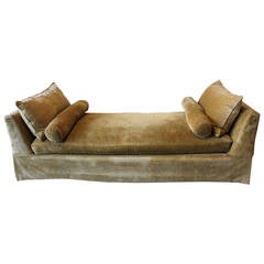 Linen Velvet Sofa Day Bed