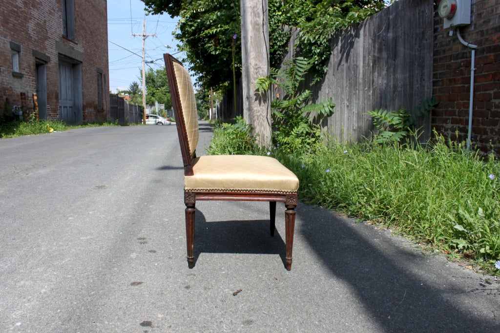 French Louis XVI Side Chair For Sale
